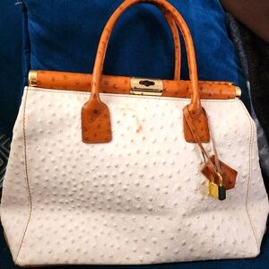 Borse in Pelle genuine ostrich leather made in Italy handbag